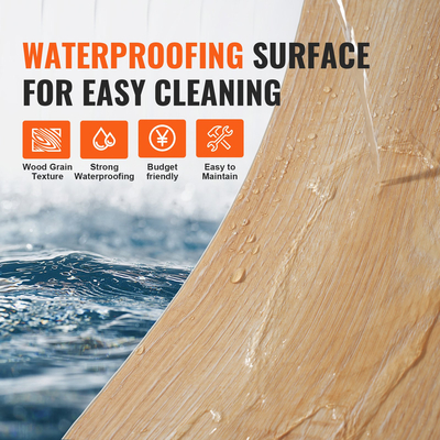 VEVOR Πλακάκια δαπέδου Interlocking Vinyl 1220 X 185 mm, 10 πλακάκια πάχους 5,5 mm που κουμπώνουν μαζί, δάπεδο DIY με κόκκους από φυσικό ξύλο για κουζίνα, τραπεζαρία, υπνοδωμάτια και μπάνια, εύκολο για διακόσμηση σπιτιού