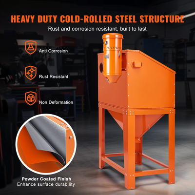 Ερμάριο αμμοβολής VEVOR 90 Gallon με σύστημα συλλογής σκόνης 1,8 γαλονιών