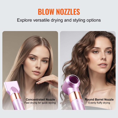 VEVOR Hair Dryer Brush 6-in-1 Multi Hair Styler για όγκο σε μπούκλες styling
