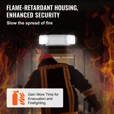 VEVOR 12 υπολογιστές Εμπορική λυχνία έκτακτης ανάγκης LED Εξόδου φωτιστικό εφεδρική μπαταρία