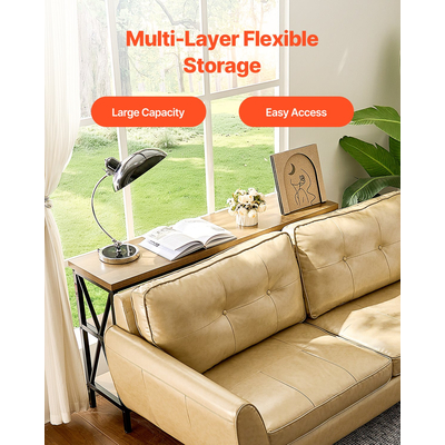 VEVOR Στενή κονσόλα Καναπές Τραπέζι Τραπέζι καναπέ 55,1 in for Entryway & Living Room