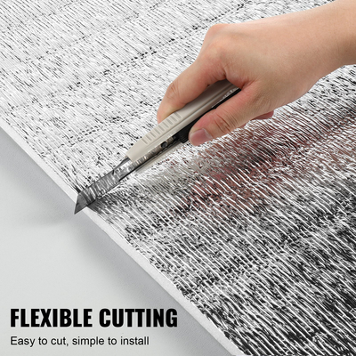 VEVOR Διπλό ανακλαστικό μονωτικό ρολό με πυρήνα ακτινοβόλο φράγμα 48 σε x 25 πόδια