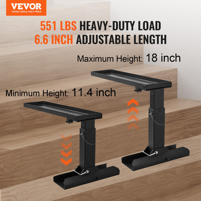 VEVOR Ladder Levler 29,8 L x 11,4-18 in H Support Surface Folding Stabilizer