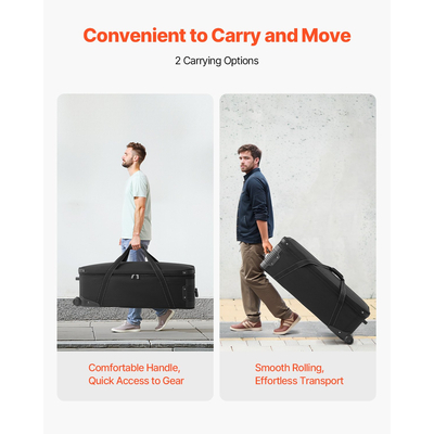 Θήκη τρόλεϊ εξοπλισμού VEVOR Studio 39,37 x 14,96 x 12,60 σε κυλιόμενη τσάντα κάμερας