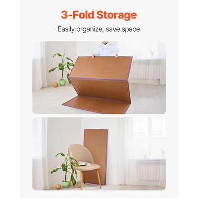 VEVOR Ιαπωνικό χαλάκι τατάμι 80 x 55 σε αναδιπλούμενο στρώμα τατάμι από φυσικό ρατάν