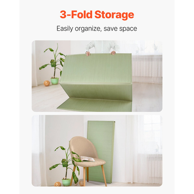 VEVOR Ιαπωνικό στρώμα τατάμι Queen αναδιπλούμενο και αντιολισθητικό στρώμα τατάμι από γρασίδι