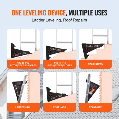 VEVOR Ladder Levler 380lbs Load PP Leveling Tool with Storage για ανώμαλο έδαφος