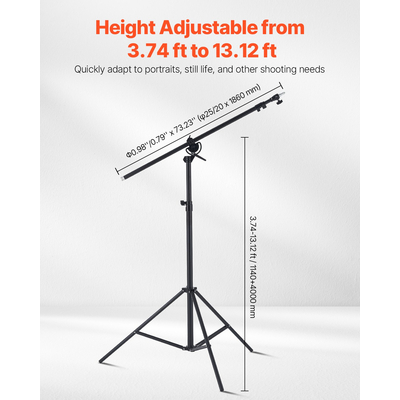 Φωτογραφική βάση VEVOR Air Cushioned Aluminium Photography Stand με ρυθμιζόμενο βραχίονα μπούμας