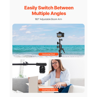 Φωτογραφική βάση VEVOR Air Cushioned Aluminium Photography Stand με ρυθμιζόμενο βραχίονα μπούμας