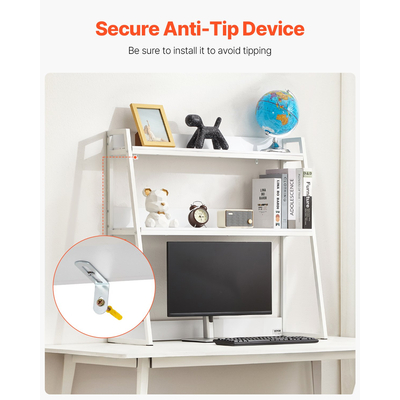 VEVOR Desktop Bookshelf Desktop Storage Organizer 2-Tier για Office & Home White