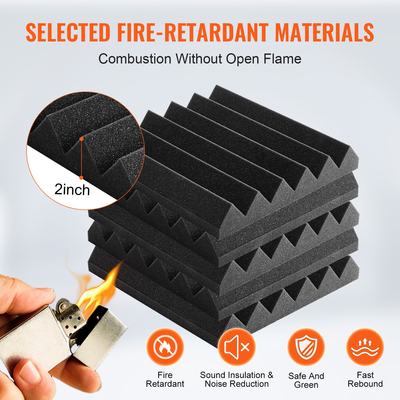 VEVOR Acoustic Foam Panels 36 Pack 12 x 12 x 2 in για τοίχο και οροφή στούντιο