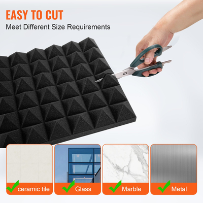 VEVOR Acoustic Foam Panels 24 Pack 12 x 12 x 2 in για τοίχο και οροφή στούντιο