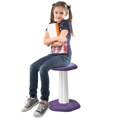 VEVOR Kids Wobble Chair Active Chair with Sponge Cushion για Ηλικίες 7-14 Μωβ