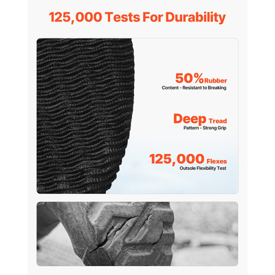 VEVOR Γυναικείες μπότες κατάστρωσης αδιάβροχες αντιολισθητικές μπότες εργασίας για βροχή Μέγεθος 11 US