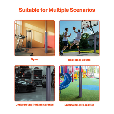 VEVOR 180cm Basketball Pole Pad Durable Padding 5-16 Round 11,5x11,5 Square Pole