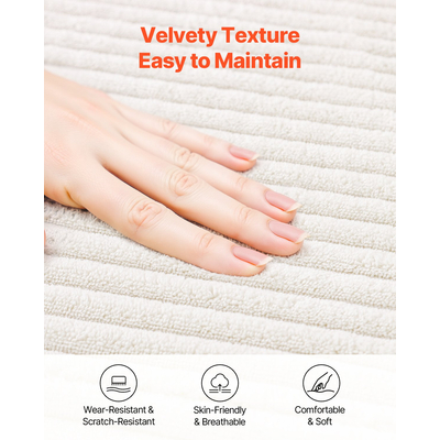 VEVOR Μοντέρνος Τμηματικός Καναπές σε Σχήμα L με Σεζλόνγκ και Μαξιλάρι, Μπεζ