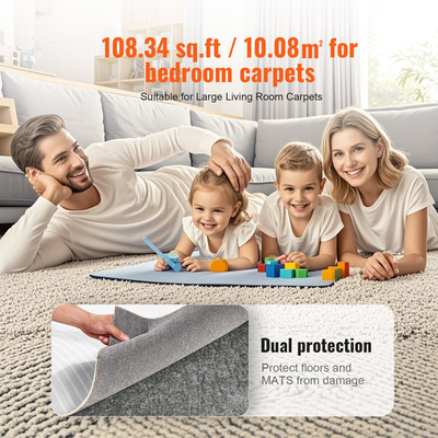 VEVOR Rug Pad Gripper 9&#039; x 12&#039; Protective Carpet Pad 0,47" για όλα τα δάπεδα