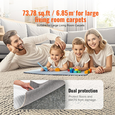 VEVOR Rug Pad Gripper 8&#039; x 10&#039; Protective Carpet Pad 0,47" για όλα τα δάπεδα