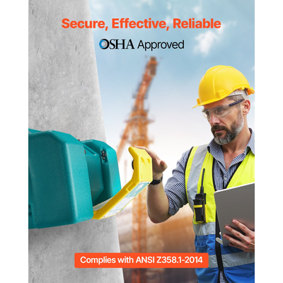 Φορητός σταθμός πλύσης ματιών VEVOR, σταθμός πλύσης ματιών έκτακτης ανάγκης 8 γαλονιών, εγκεκριμένος από την OSHA