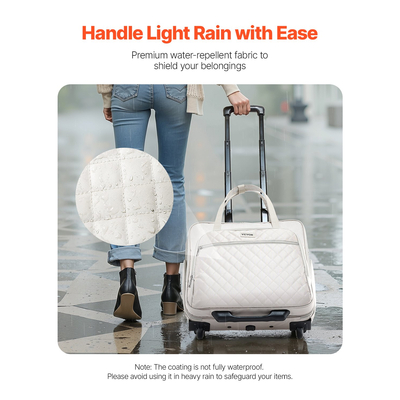 Τσάντα φορητού υπολογιστή VEVOR κυλιόμενη τσάντα υπολογιστή 15,6 ιντσών για γυναίκες ταξιδιώτες άντρες