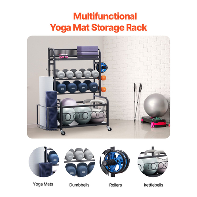 VEVOR Home Gym Workout Equipment Organizer Ματ γιόγκα Storage Weight Rack Dumbbell