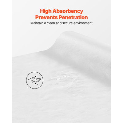 Χαρτί Ιατρικής Εξέτασης VEVOR 18" x 225ft, Ρολά Καλύμματος Μίας Χρήσης με Λείο Φράγμα