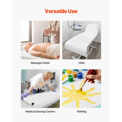 Χαρτί Ιατρικής Εξέτασης VEVOR 21" x 125ft, Ρολάκια Κρέπας Μίας Χρήσης