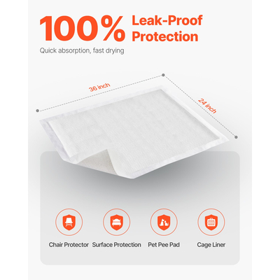 Υποσέντονα μιας χρήσης VEVOR 30" x 36" για ακράτεια, 70 τεμάχια υποσέντονα ενούρησης