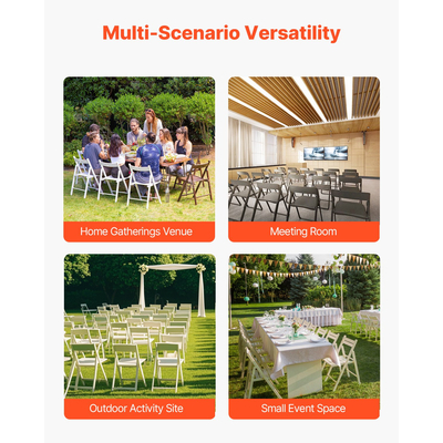 Πτυσσόμενο καρότσι VEVOR για 60 καρέκλες με ροδάκια/ασφαλιζόμενες ρόδες 500LBS