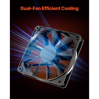 Θήκη VEVOR για PC Gaming, θήκη υπολογιστή Mid-Tower με 2 ανεμιστήρες για μητρική ATX