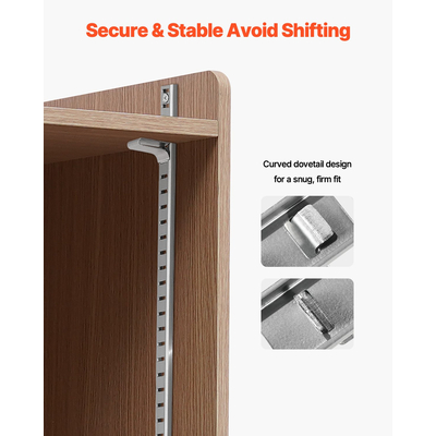 Κλιπ ραφιών VEVOR, 40 τεμάχια ρυθμιζόμενα κλιπ ραφιών από ατσάλι για πυλώνες