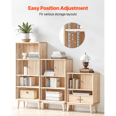 Ράφι VEVOR Ρυθμιζόμενη Ράφι 8 Τεμαχίων με Ράφι Επιτοίχιας Ραφής 36,3 ιντσών