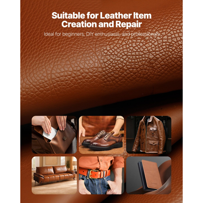Κιτ εργαλείων εργασίας δέρματος VEVOR 38 τεμαχίων, εργαλεία χάραξης, διάτρησης, σφράγισης και ραψίματος