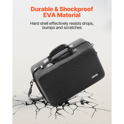 Θήκη μεταφοράς VEVOR PS5, τσάντα ταξιδιού για Playstation 5, αντικραδασμική μαλακή επένδυση EVA