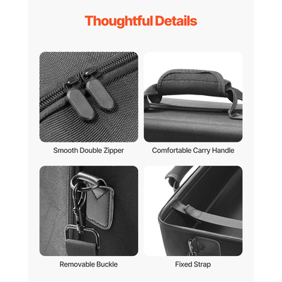 Θήκη μεταφοράς VEVOR PS5, τσάντα ταξιδιού για Playstation 5, αντικραδασμική μαλακή επένδυση EVA
