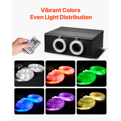 VEVOR 900 τεμάχια Κιτ φωτισμού οροφής με αστεράκια, φώτα οροφής με οπτικές ίνες