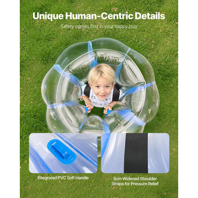 VEVOR 2 φουσκωτές μπάλες προφυλακτήρα 3FT/0.9M με σώμα PVC, μπάλα Sumo Zorb για εξωτερικούς χώρους