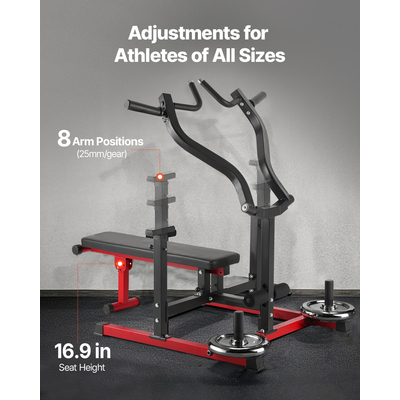 Πίεση στήθους VEVOR 450 LBS Ρυθμιζόμενος πάγκος πρέσας, επίπεδος και επικλινής πάγκος γυμναστικής