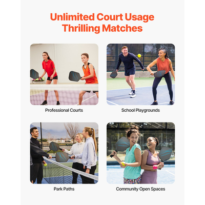 Ρακέτα Pickleball με οπές από ανθρακονήματα VEVOR Pro για ενήλικες, μπλε