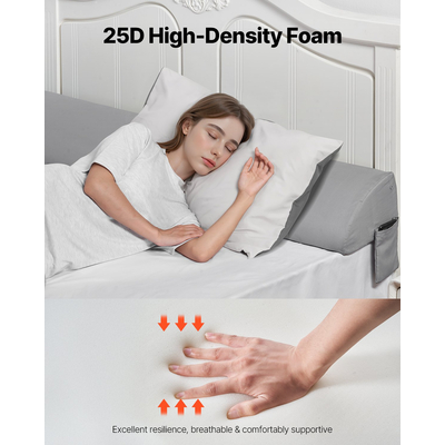 Μαξιλάρι σφήνας κρεβατιού VEVOR για κεφαλάρι 72" x 10" x 6" Γέμισμα κενών κρεβατιού 0-7