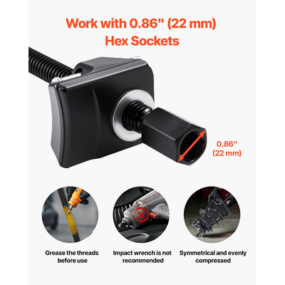 Συμπιεστής ελατηρίων αμορτισέρ VEVOR 2 τεμάχια εργαλείο συμπιεστή ελατηρίων ελικοειδούς σειράς 10,4 ιντσών