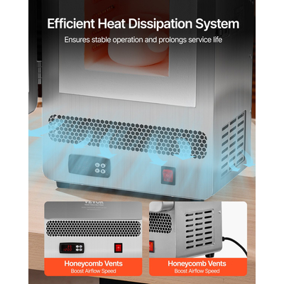 Επιτραπέζιος φούρνος τήξης VEVOR 1500W Ηλεκτρικός φούρνος τήξης μέγιστης θερμοκρασίας 1200℃