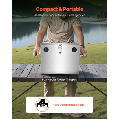 Κουτί μπαταριών VEVOR Group 24/31 από ανοξείδωτο χάλυβα για αυτοκίνητα και κινητήρες συρτής