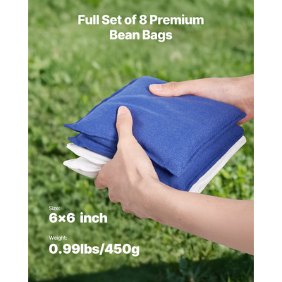 VEVOR 3x2ft Σετ Φορητών Τρυπών Κορν Φούρνου για Τρύπες Κορν Φούρνου, Αλουμινίου, 8 Σακούλες Φασολιών