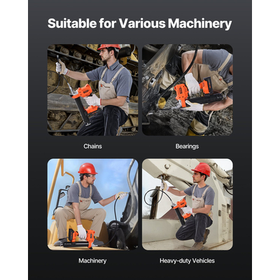 Ασύρματο πιστόλι λίπανσης VEVOR Πιστόλι λίπανσης με μπαταρία 8000 PSI 20V (μόνο εργαλείο)