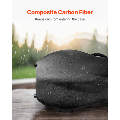 Φορητή τσάντα μεταφοράς για τσέλο VEVOR από σύνθετες ίνες άνθρακα 4/4 πλήρους μεγέθους