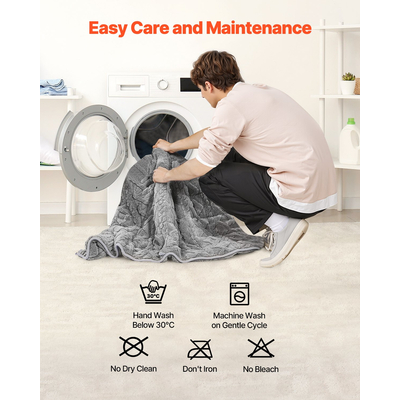 Κουβέρτα VEVOR με Βάρος 20lb 60 x 80 in Queen Size από Φλις Σέρπα με Βαρύτητα