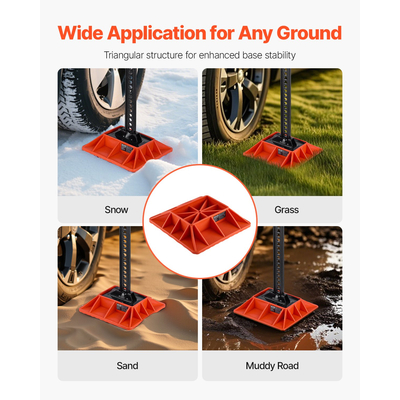 Βάση και λαβή γρύλου υψηλής ανύψωσης VEVOR για στήριξη εκτός δρόμου, κόκκινη