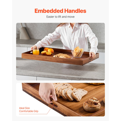 Κάλυμμα κουζίνας VEVOR από ξύλο ακακίας, ηλεκτρική κουζίνα αερίου