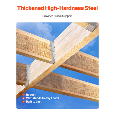 Κρεμάστρα δοκού VEVOR με δυνατότητα τοποθέτησης στο πρόσωπο, εσωτερικό μέγεθος 1,57x1,50x7,83 ίντσες / 40x38x199 mm, 50 τεμάχια